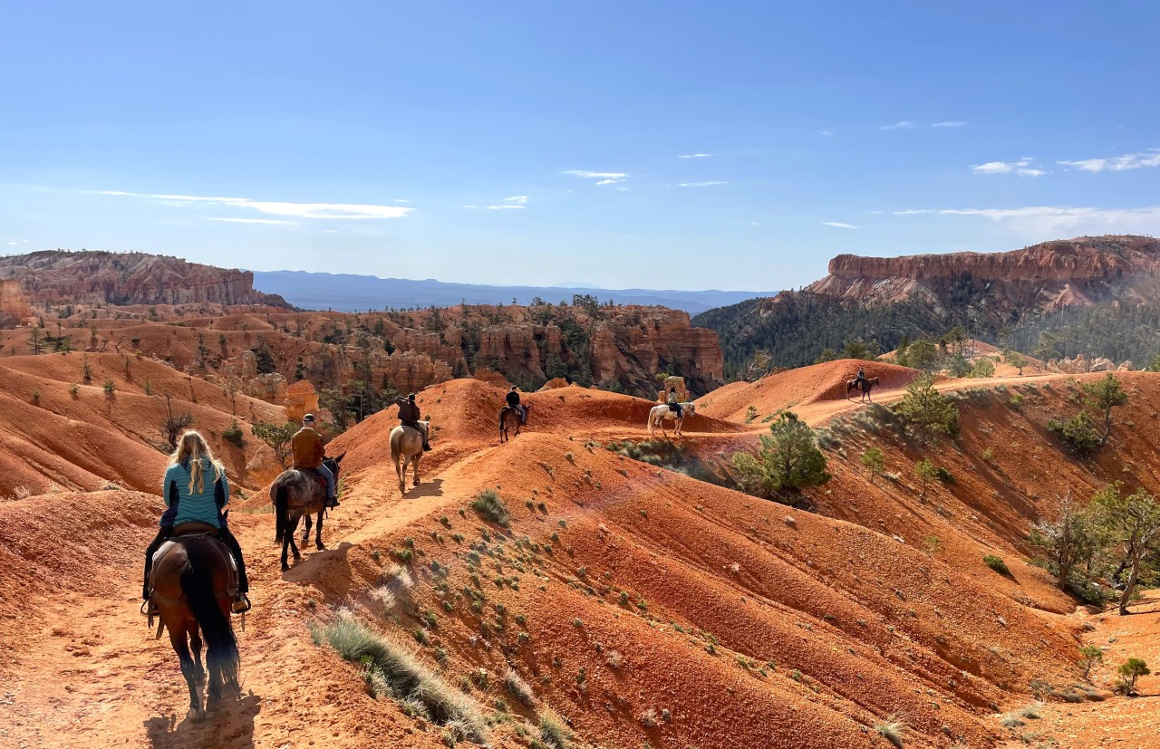 Our first ever horseback ride, in Bryce&nbsp;Canyon!