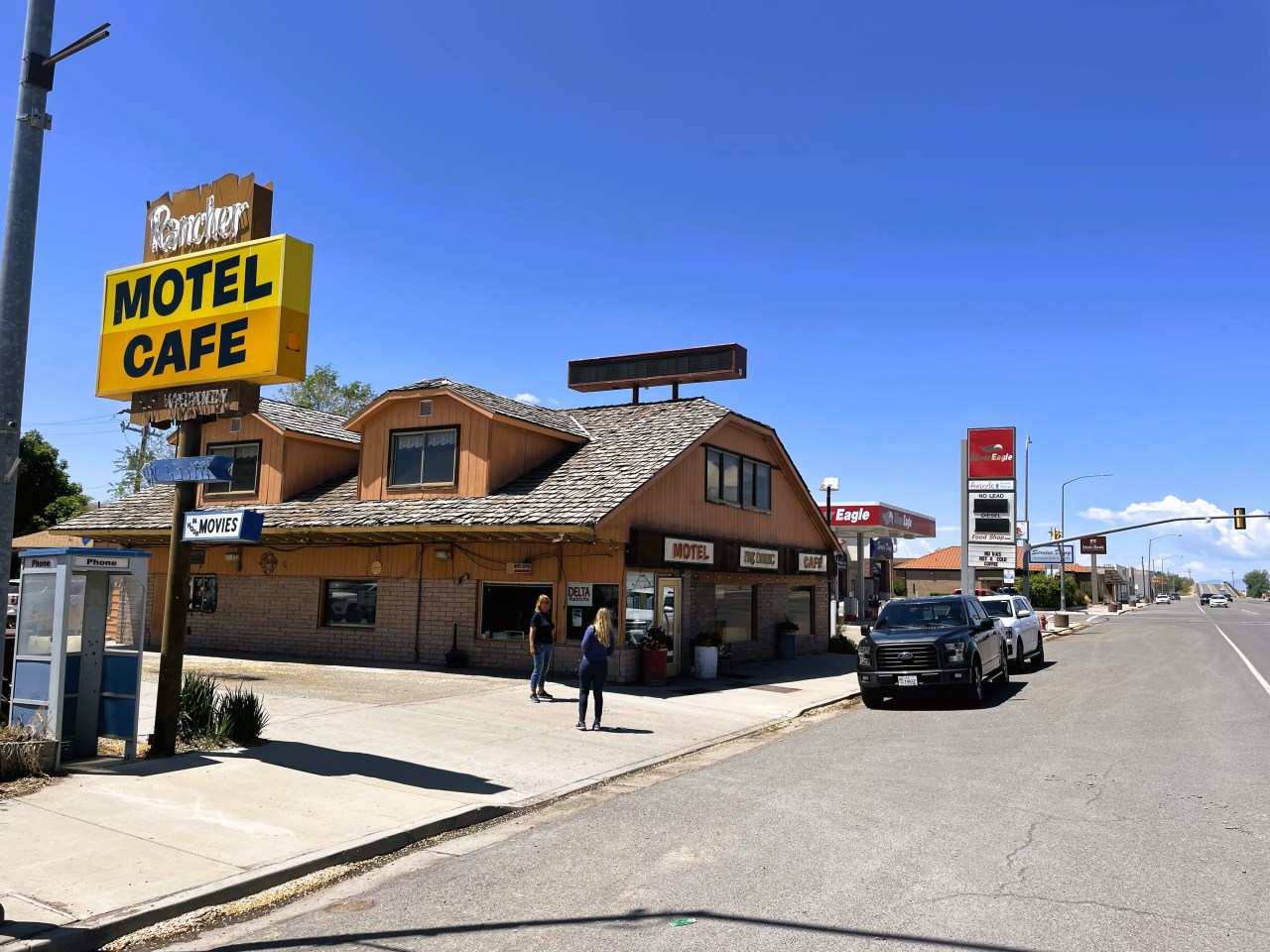 Lunch at the Rancher Motel on Main Street, Delta,&nbsp;Utah