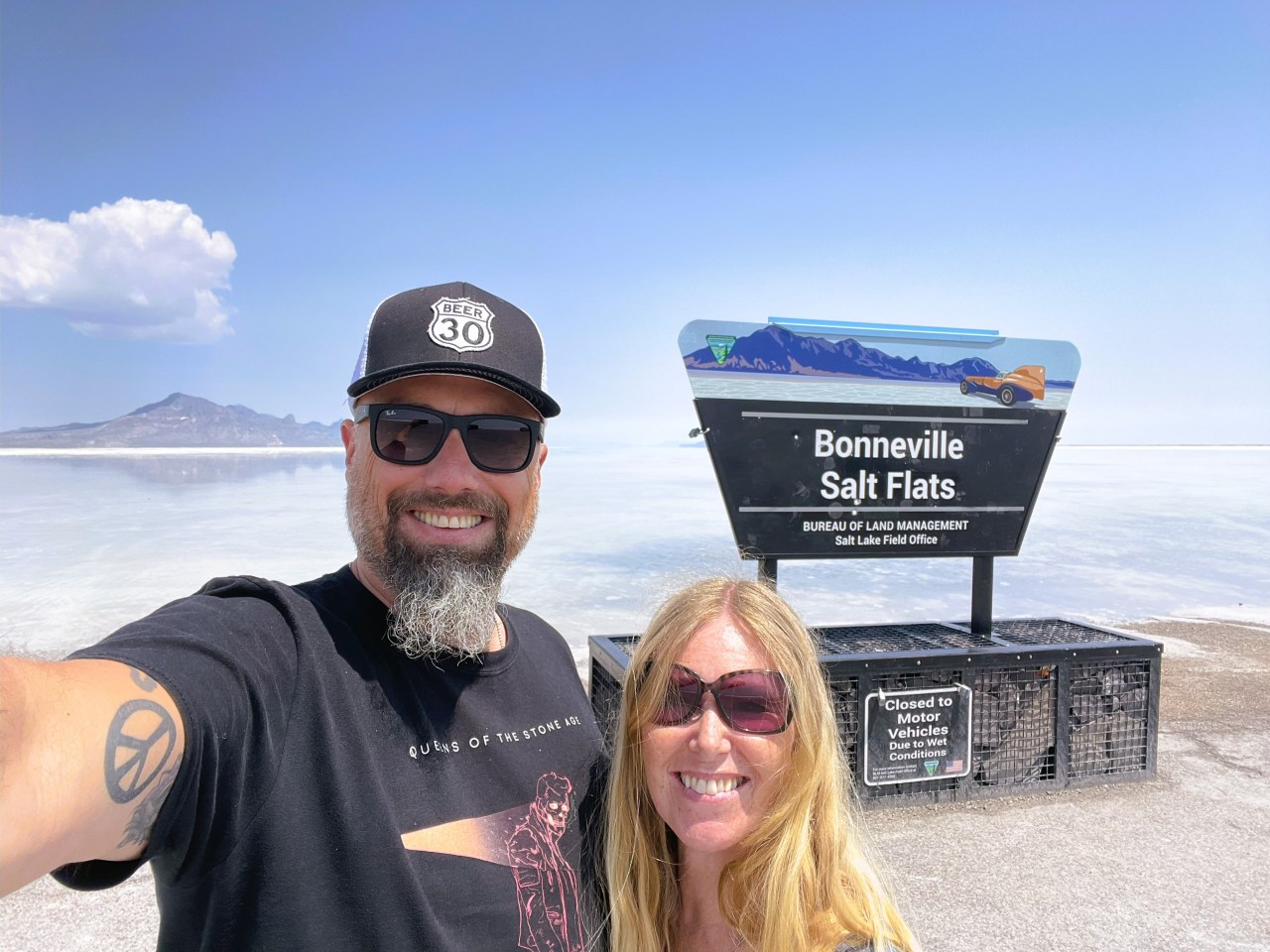 The Bonneville Salt Flats,&nbsp;Utah