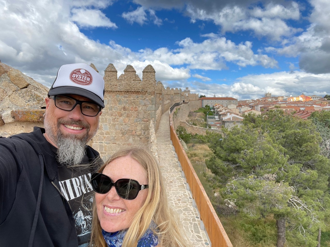 Walking the medieval walls of Ávila, Spain