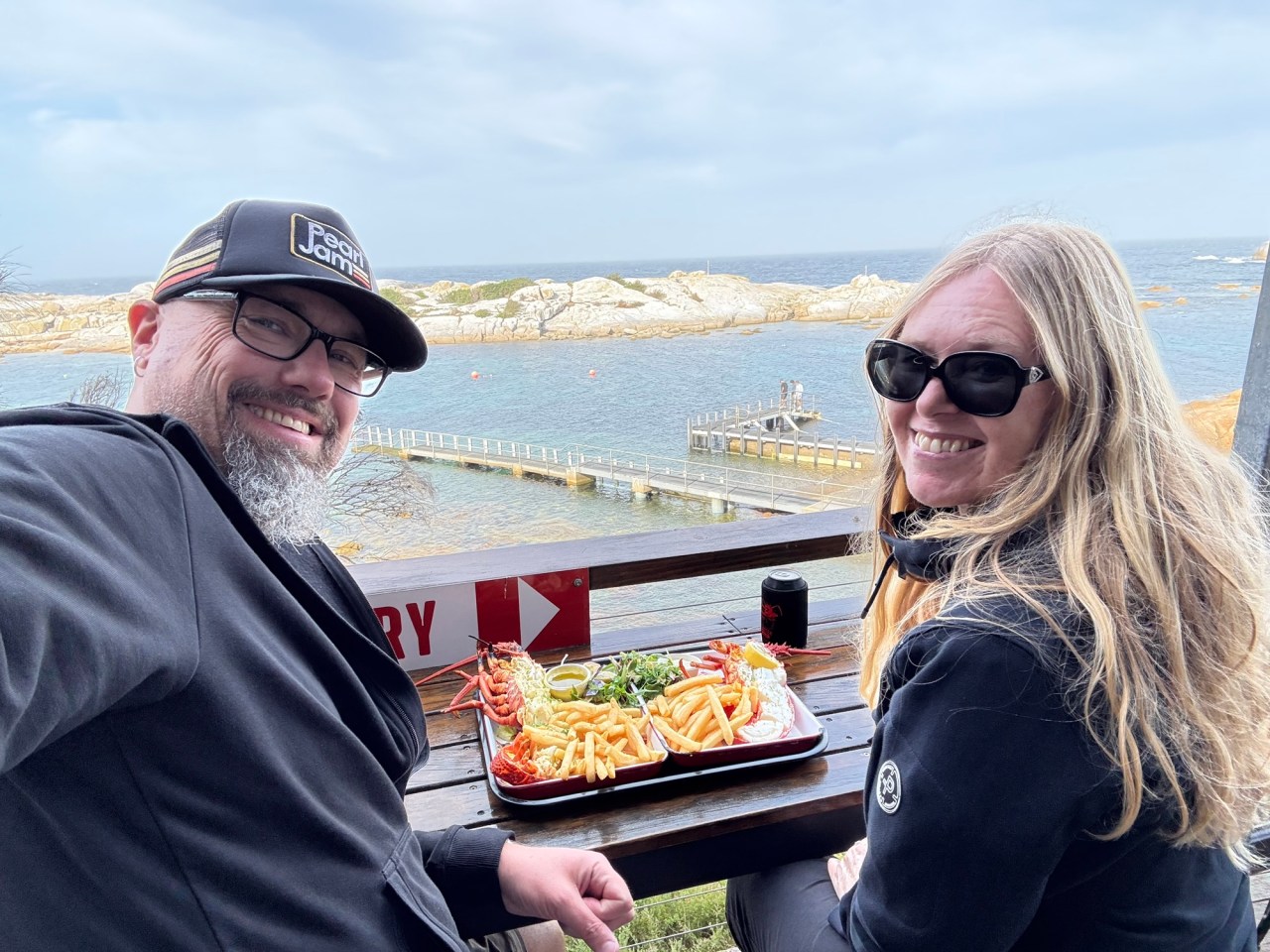 Dinner at Lobster Shack&nbsp;Tasmania