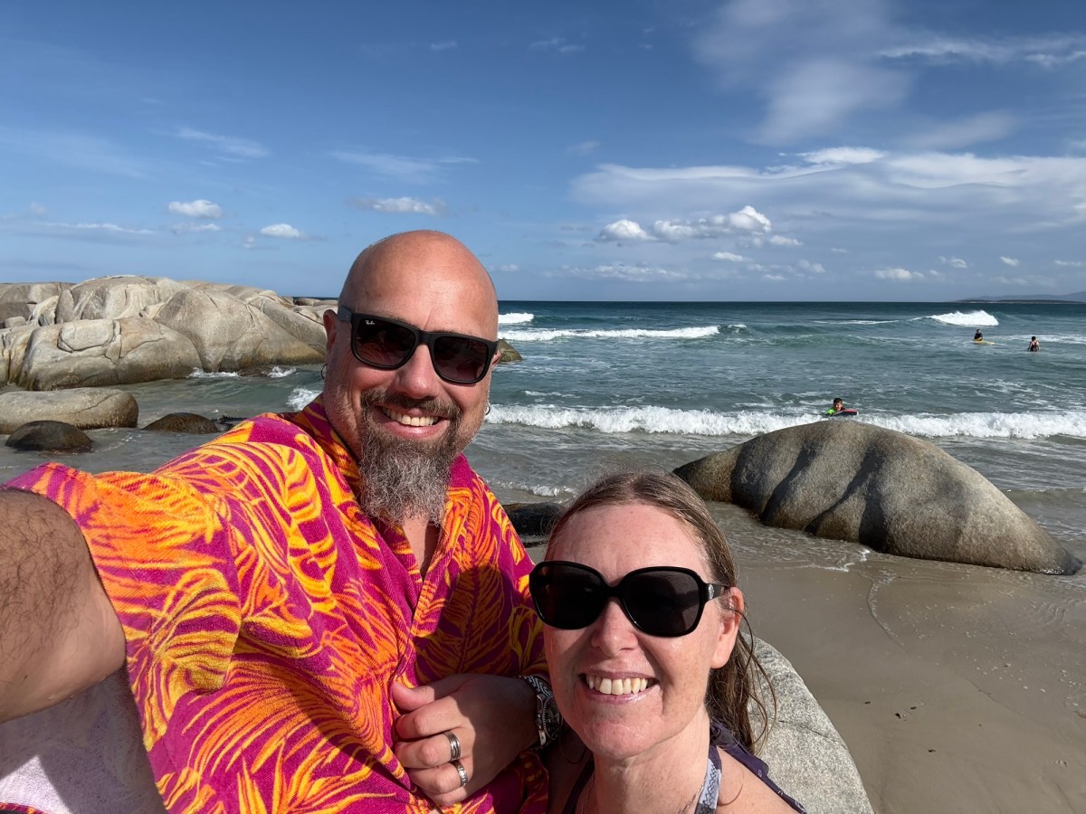 A swim at Beerbarrel Beach, St Helens Conservation Area,&nbsp;Tasmania